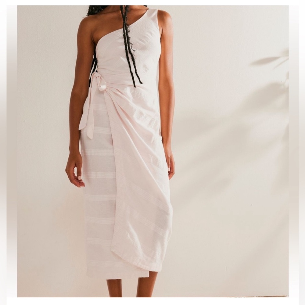 Free people white linen dress